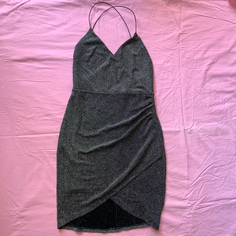 Metallic Body Con Dress